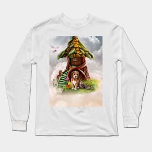 Little dog with owl Long Sleeve T-Shirt